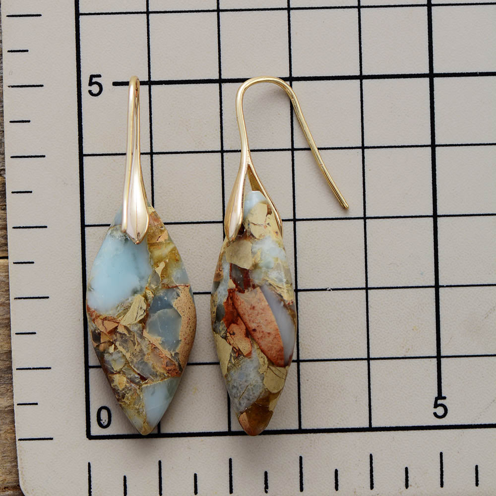 Leaves Jasper Earring