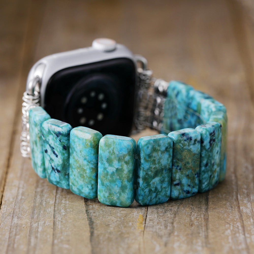 Handmade Turquoise Bead Apple Watch Band