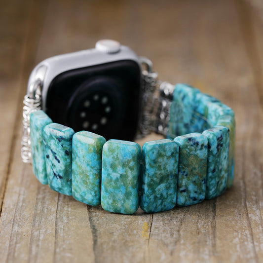 Handmade Turquoise Bead Apple Watch Band