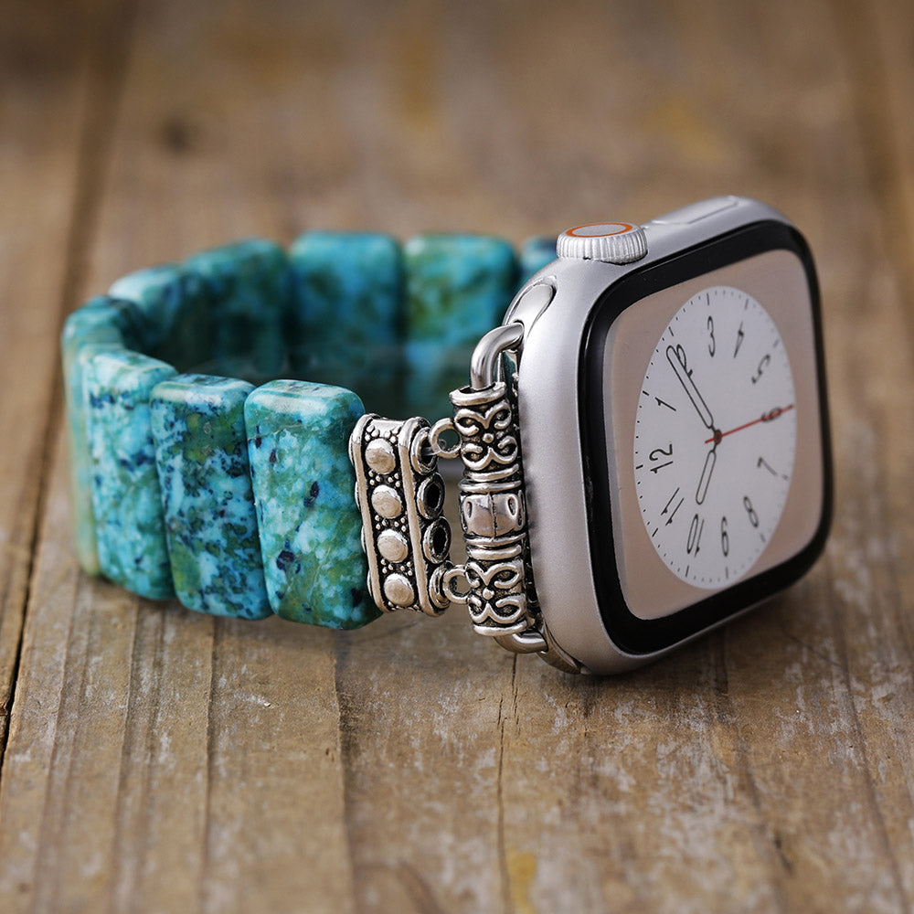 Handmade Turquoise Bead Apple Watch Band