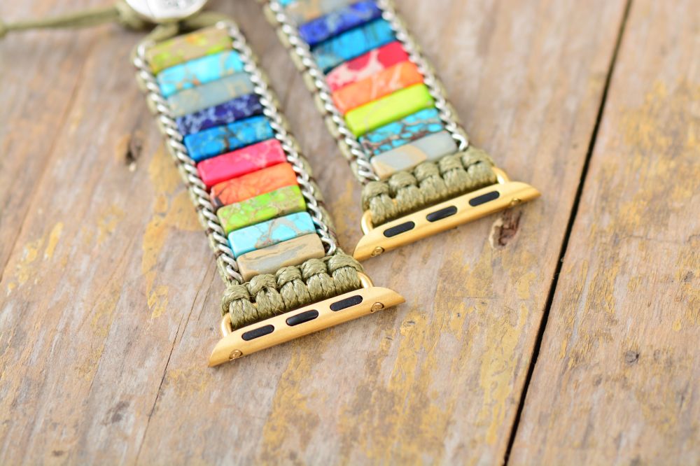 retro stone jewelry band