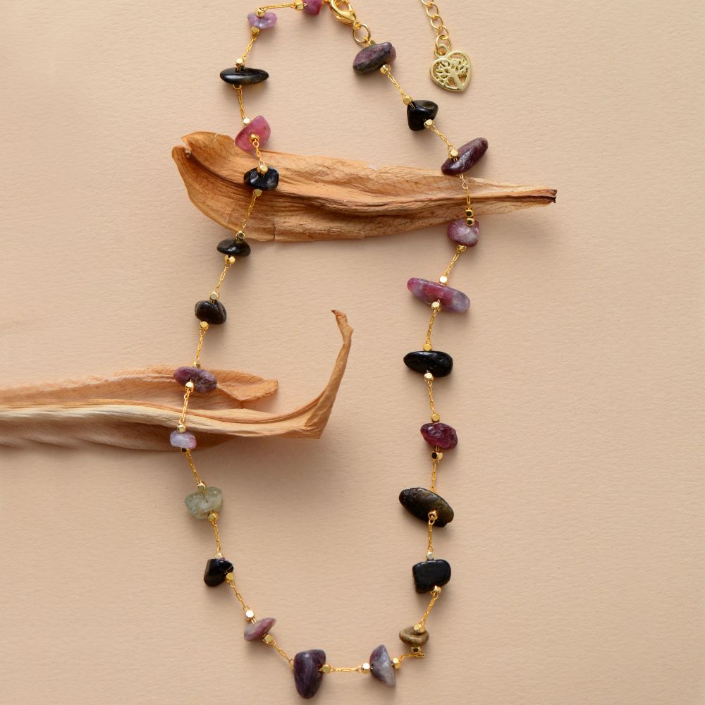 Tourmaline Golden Necklaces