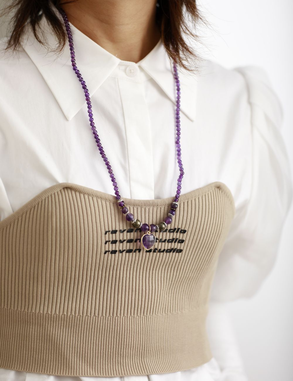 Heart Shape Pendant Necklace & Bracelet